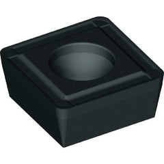 Kennametal - SPPX120408 RHP Grade KCU40 Carbide Indexable Drill Insert - TiN/TiAlN Finish, Square, 1/2" Inscribed Circle - Exact Tool & Supply