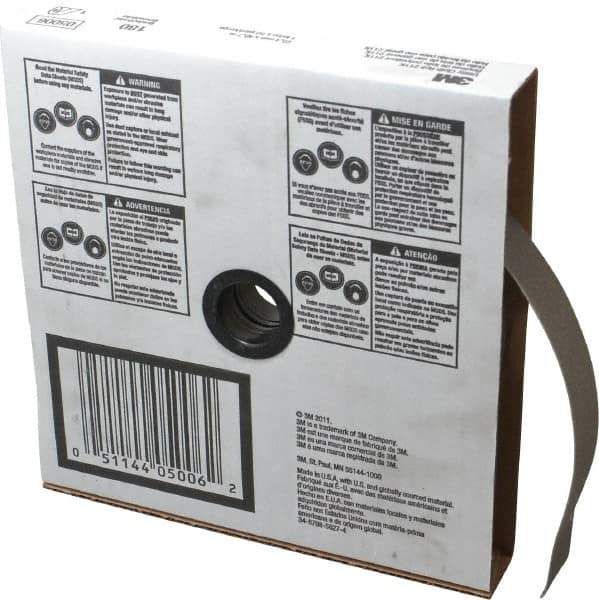 3M - 1" x 50 Yd 180 Grit Aluminum Oxide Cloth Roll - Very Fine Grade, J Weighted Backing - Exact Tool & Supply