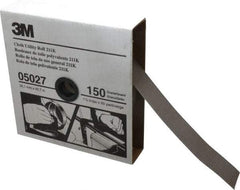 3M - 1-1/2" x 50 Yd 150 Grit Aluminum Oxide Cloth Roll - Very Fine Grade, J Weighted Backing - Exact Tool & Supply