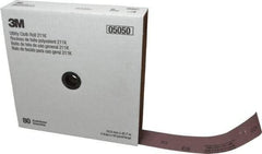 3M - 2" x 50 Yd 80 Grit Aluminum Oxide Cloth Roll - Medium Grade, J Weighted Backing - Exact Tool & Supply