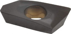 Kennametal - EP1808 GD Grade KCPK30 Carbide Milling Insert - TiN/TiCN/Al2O3 Finish, 0.217" Thick, 0.8mm Corner Radius - Exact Tool & Supply