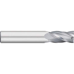 Titan USA - Square End Mills; Mill Diameter (Decimal Inch): 0.1406 ; Number of Flutes: 4 ; Length of Cut (Inch): 9/16 ; Length of Cut (Decimal Inch): 0.5625 ; Material: Solid Carbide ; Finish/Coating: Uncoated - Exact Tool & Supply