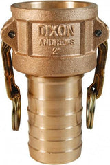 Dixon Valve & Coupling - 1" Brass Cam & Groove Suction & Discharge Hose Female Coupler Hose Shank - Part C, 250 Max psi - Exact Tool & Supply