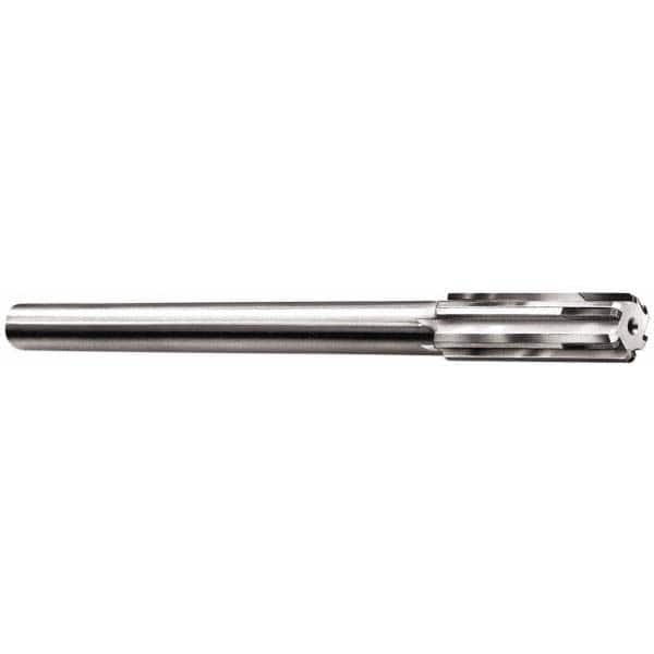 Made in USA - 0.602" Carbide-Tipped 6 Flute Chucking Reamer - Exact Tool & Supply