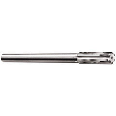 Made in USA - 0.602" Carbide-Tipped 6 Flute Chucking Reamer - Exact Tool & Supply