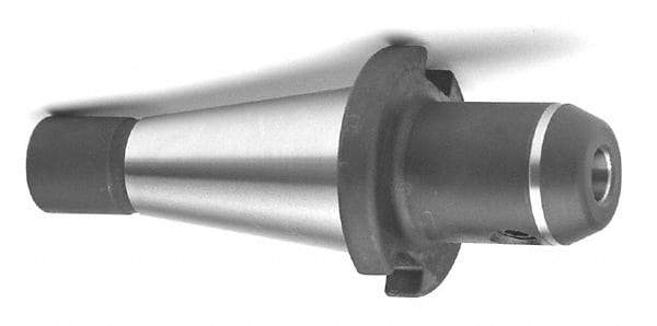 Accupro - NMTB40 Taper Shank 1/4" Hole End Mill Holder/Adapter - 20mm Nose Diam, 2.31" Projection, 5/8-11 Drawbar, Through-Spindle Coolant - Exact Tool & Supply