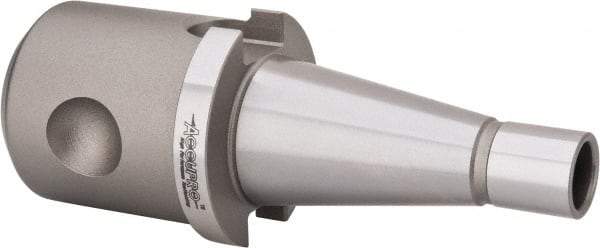 Accupro - NMTB30 Taper Shank 3/4" Hole End Mill Holder/Adapter - 1-7/8" Nose Diam, 2.1" Projection, 1/2-13 Drawbar, Through-Spindle Coolant - Exact Tool & Supply
