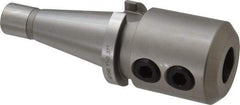 Accupro - NMTB40 Taper Shank 1" Hole End Mill Holder/Adapter - 2-3/8" Nose Diam, 85.59mm Projection, 5/8-11 Drawbar, Through-Spindle Coolant - Exact Tool & Supply