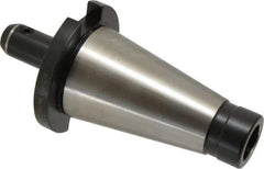 Accupro - NMTB50 Taper Shank 3/8" Hole End Mill Holder/Adapter - 1" Nose Diam, 4.1" Projection, 1-8 Drawbar, Through-Spindle Coolant - Exact Tool & Supply