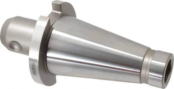 Accupro - NMTB50 Taper Shank 5/8" Hole End Mill Holder/Adapter - 1-11/16" Nose Diam, 2.34" Projection, 1-8 Drawbar, Through-Spindle Coolant - Exact Tool & Supply