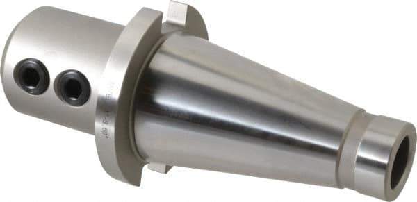 Accupro - NMTB50 Taper Shank 1" Hole End Mill Holder/Adapter - 2-3/8" Nose Diam, 3.1" Projection, 1-8 Drawbar, Through-Spindle Coolant - Exact Tool & Supply