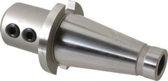 Accupro - NMTB50 Taper Shank 1" Hole End Mill Holder/Adapter - 2-3/8" Nose Diam, 3.1" Projection, 1-8 Drawbar, Through-Spindle Coolant - Exact Tool & Supply