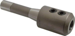 Accupro - R8 Taper Shank 7/8" Hole End Mill Holder/Adapter - 2.3" Projection, 7/16-20 Drawbar, Through-Spindle Coolant - Exact Tool & Supply