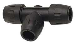 Transair - 7/8" ID, Air Hose Equal Tee - 232 Max psi, 6" Long, Plastic - Exact Tool & Supply