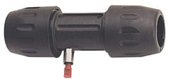 Transair - 7/8" ID, Air Hose Union with Vent - 232 Max psi, 5-15/16" Long, Plastic - Exact Tool & Supply