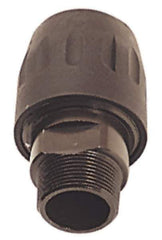 Transair - 1-1/4 Male NPT, 1-1/2" ID, Air Hose Male Connector - 232 Max psi, 4-3/8" Long, Plastic - Exact Tool & Supply