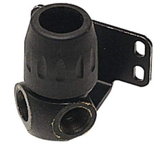 Transair - 1/2 & 1/4 Female NPT, 7/8" ID, Air Hose 90° Two Port Wall Bracket - 232 Max psi, 3-3/16" Long, Plastic - Exact Tool & Supply