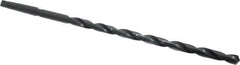 Interstate - 5/8", 2MT 118° Point High Speed Steel Taper Shank Drill Bit - Oxide Finish, 12" Flute Length, 18" OAL, Spiral Flute, Series 502 - Exact Tool & Supply