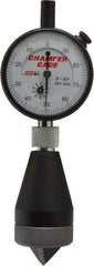 SPI - 0 to 1", 0 to 90° Included Angle, Internal Chamfer Gage - White Hardened Tool Steel (Plunger), 3 Blade & Conical Plunger, 0.001" Accuracy, 0.001" Graduation - Exact Tool & Supply