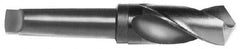 Interstate - 3", 5MT 118° Point High Speed Steel Taper Shank Drill Bit - Oxide Finish, 5" Flute Length, 12" OAL, Spiral Flute - Exact Tool & Supply