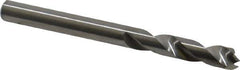 M.A. Ford - 3/16" Spiral Flute Solid Carbide Screw Machine Drill Bit - Bright Finish, Right Hand Cut, 15/16" Flute Length, 2-3/16" OAL, Standard Point, Straight Shank - Exact Tool & Supply