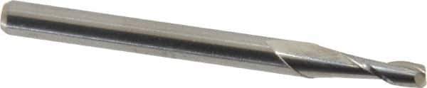 M.A. Ford - 3/32", 9/32" LOC, 1/8" Shank Diam, 1-1/2" OAL, 2 Flute, Solid Carbide Square End Mill - Single End, Uncoated, Spiral Flute, 30° Helix, Centercutting, Right Hand Cut, Right Hand Flute, Series 121 - Exact Tool & Supply
