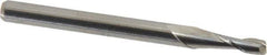 M.A. Ford - 3/32", 9/32" LOC, 1/8" Shank Diam, 1-1/2" OAL, 2 Flute, Solid Carbide Square End Mill - Single End, Uncoated, Spiral Flute, 30° Helix, Centercutting, Right Hand Cut, Right Hand Flute, Series 121 - Exact Tool & Supply