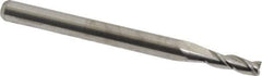 M.A. Ford - 3/32", 9/32" LOC, 1/8" Shank Diam, 1-1/2" OAL, 3 Flute, Solid Carbide Square End Mill - Single End, Uncoated, Spiral Flute, 30° Helix, Centercutting, Right Hand Cut, Right Hand Flute, Series 116 - Exact Tool & Supply