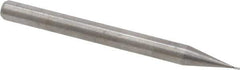 M.A. Ford - 1/64", 1/32" LOC, 1/8" Shank Diam, 1-1/2" OAL, 4 Flute, Solid Carbide Square End Mill - Single End, Uncoated, Spiral Flute, 30° Helix, Centercutting, Right Hand Cut, Right Hand Flute, Series 111 - Exact Tool & Supply