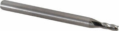 M.A. Ford - 5/64", 3/16" LOC, 1/8" Shank Diam, 1-1/2" OAL, 4 Flute, Solid Carbide Square End Mill - Single End, Uncoated, Spiral Flute, 30° Helix, Centercutting, Right Hand Cut, Right Hand Flute, Series 111 - Exact Tool & Supply