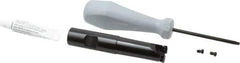 Tungaloy - 3/4" Cut Diam, 0.06" Max Depth, 3/4" Shank Diam, Weldon Shank Indexable High-Feed End Mill - Screw Holding Method, WPM. 05H3.. Insert, EXP Toolholder - Exact Tool & Supply