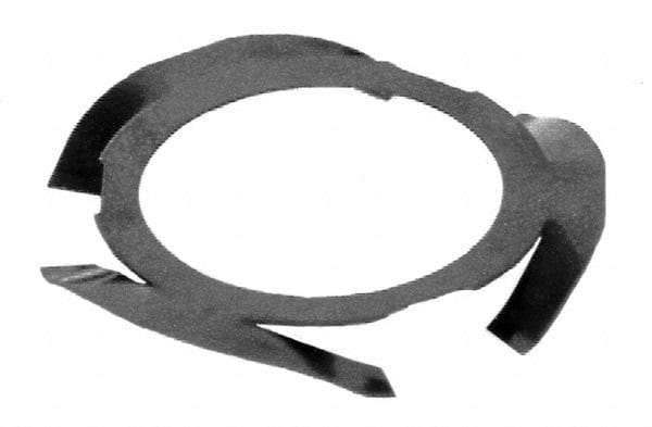 Gardner Spring - 29/64" ID, Grade 1074 Steel, Uncoated Finger Disc Spring - 0.846" OD, 0.006" Thick - Exact Tool & Supply