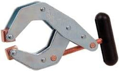 Made in USA - 700 Lb, 2-1/2" Max Opening, 2" Open Throat Depth, Cantilever Clamp - High Tensile Steel Jaw, T-Handle - Exact Tool & Supply