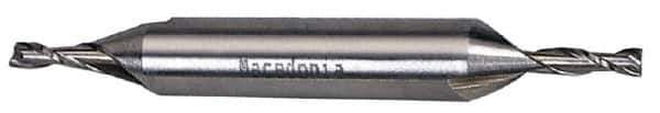 Hertel - 22mm, 1-9/16" LOC, 7/8" Shank Diam, 5-1/2" OAL, 2 Flute, Cobalt Square End Mill - Double End, Uncoated, Centercutting - Exact Tool & Supply