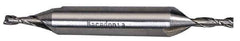 Hertel - 22mm, 1-9/16" LOC, 7/8" Shank Diam, 5-1/2" OAL, 2 Flute, Cobalt Square End Mill - Double End, Uncoated, Centercutting - Exact Tool & Supply