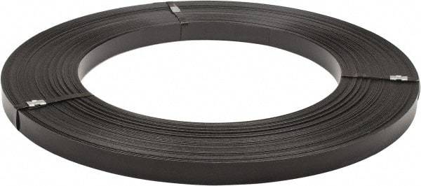 Made in USA - 851' Long x 1-1/4" Wide, Ribbon Wound Coil Steel Strapping - 5,250 Lb Capacity, 0.029" Thick - Exact Tool & Supply