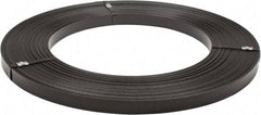 Made in USA - 836' Long x 1-1/4" Wide, Ribbon Wound Coil Steel Strapping - 5,450 Lb Capacity, 0.031" Thick - Exact Tool & Supply