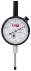 SPI - 0-25-0 Dial Reading, 0.0005" Graduation Dial Drop Indicator - 1-1/2" Dial, Revolution Counter - Exact Tool & Supply