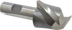 Interstate - 1-3/4", 1-5/8" LOC, 3/4" Shank Diam, 3-7/8" OAL, 2 Flute, High Speed Steel Square End Mill - Single End, Uncoated, Spiral Flute, 30° Helix, Centercutting, Right Hand Cut, Right Hand Flute - Exact Tool & Supply