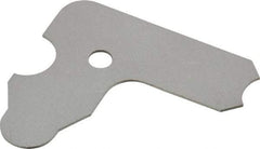 SPI - 11/64 Inch Radius Gage - Satin Chrome Finish, Steel - Exact Tool & Supply