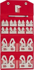 SPI - 25 Piece, 1/64 to 1/2 Inch Radius, Stainless Steel Radius Gage Set - Satin Chrome Coated - Exact Tool & Supply