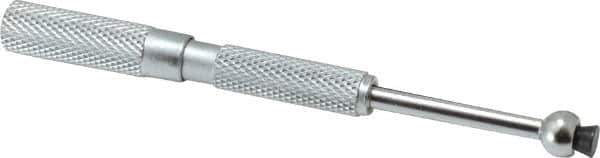 SPI - 0.3 to 0.4 Inch Measurement, 1-9/16 Inch Gage Depth, Small Hole Gage - 3 Inch Overall Length, Satin Chrome Finish, Full Ball - Exact Tool & Supply