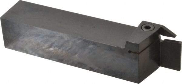 Kennametal - External Thread, 0.67" Max Depth of Cut, 4mm Min Groove Width, 6" OAL, Right Hand Indexable Grooving Cutoff Toolholder - 1-1/4" Shank Height x 1-1/4" Shank Width, A4..04.. Insert Style, A4SM Toolholder Style, Series A4 - Exact Tool & Supply