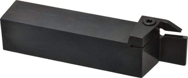 Kennametal - External Thread, 0.87" Max Depth of Cut, 5mm Min Groove Width, 6" OAL, Right Hand Indexable Grooving Cutoff Toolholder - 1-1/4" Shank Height x 1-1/4" Shank Width, A4..05.. Insert Style, A4SM Toolholder Style, Series A4 - Exact Tool & Supply