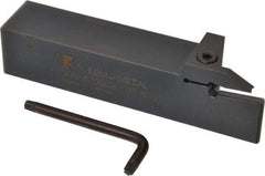 Kennametal - External Thread, 1.02" Max Depth of Cut, 6mm Min Groove Width, 6" OAL, Left Hand Indexable Grooving Cutoff Toolholder - 1-1/4" Shank Height x 1-1/4" Shank Width, A4..06.. Insert Style, A4SM Toolholder Style, Series A4 - Exact Tool & Supply