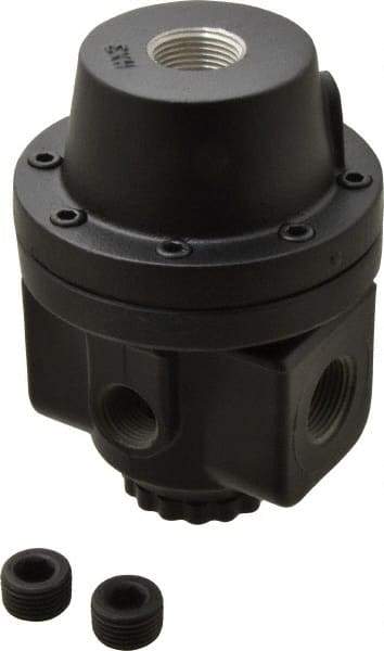 Norgren - 3/4 NPT Port, 300 CFM, Zinc/Aluminum Air Pilot Operated Regulator - 10 to 400 psi Range, 400 Max psi Supply Pressure, 4.16" Wide x 5.97" High - Exact Tool & Supply