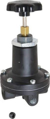 Norgren - 1/4 NPT Port, Aluminum Feedback Pilot Regulator - 5 to 105 psi Range, 400 Max psi Supply Pressure, 1/8" Gauge Port Thread, 2.47" Wide x 5.24" High - Exact Tool & Supply