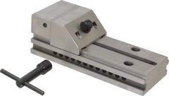 Starrett - 3" Jaw Width, 4" Jaw Opening Capacity, 1-1/4" Jaw Height, Toolmaker's Vise - Flat Jaw, 0.005mm Parallelism, 0.0051mm Squareness, 7-1/2" OAL x 2-1/2" OAH - Exact Tool & Supply