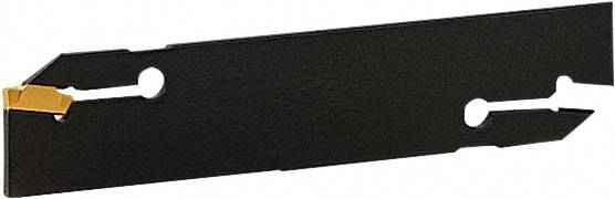 Seco - 1.26" Blade Height, 0.157" Blade Width, 5.9" OAL, Double End Indexable Cut-Off Blade - CFMN 32 Blade, MDT Series - Exact Tool & Supply