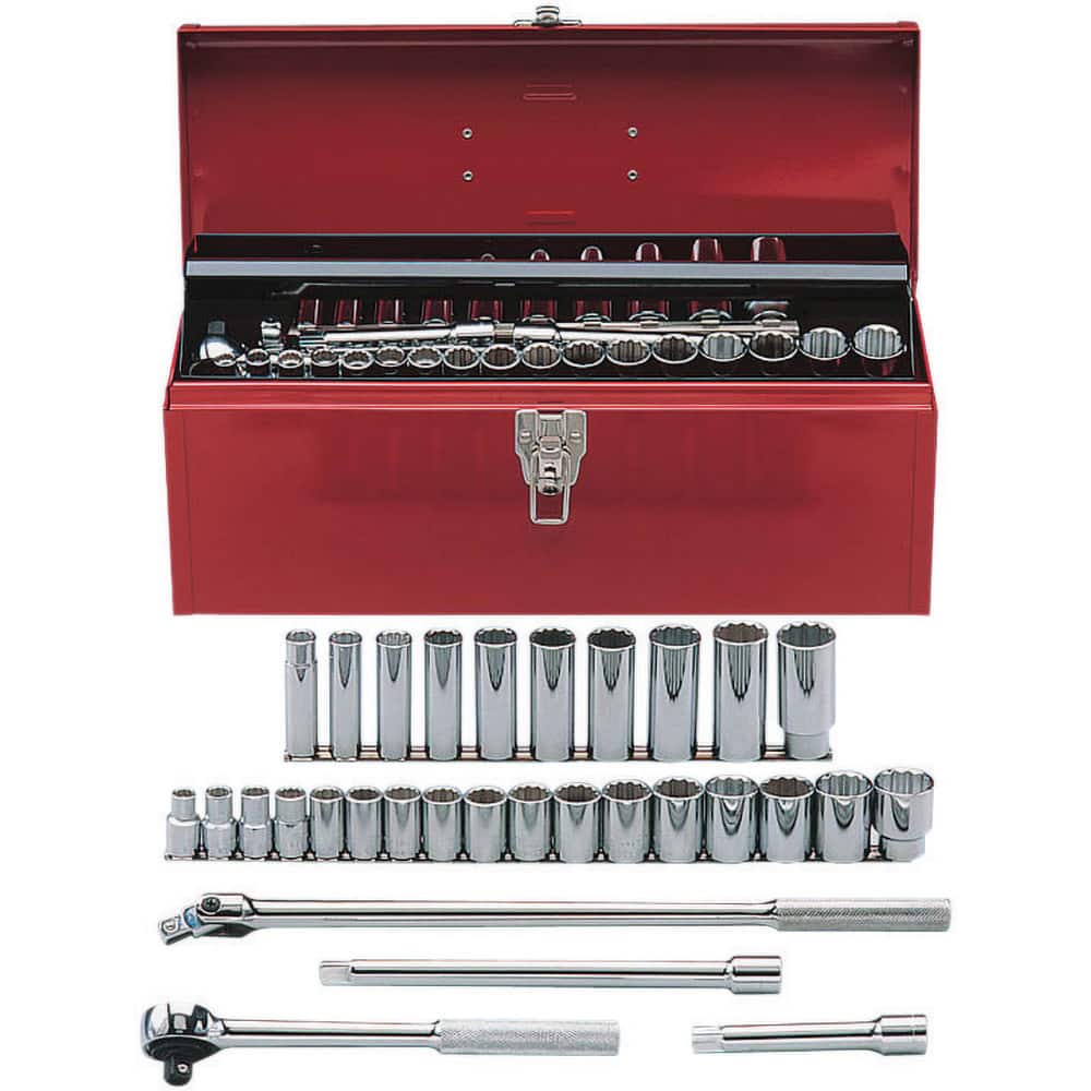 Martin Tools - 36 Pc 1/2" Drive Socket Set Socket Set - Exact Tool & Supply